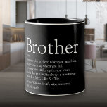 Moderne definitie van beste server tweekleurige koffiemok<br><div class="desc">Moderne beste broerdefinitie van tweetone koffie-Mok. Geef uw speciale broer (groot of klein) een persoonlijk tintje om een uniek cadeau te creëer. Een perfecte manier om hem te shows hoe geweldig hij elke dag is. Ontworpen door: Thisnotme©</div>