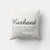 Moderne definitie van een geweldige echtgenoot in  kussen (Achterkant)