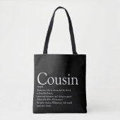 Moderne definitie van een leuk zwart-wit neefje tote bag (Voorkant)