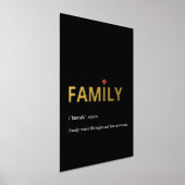 Moderne definitie van FAMILY-minimalistisch zwart  Folie Afdrukken (Laagn)
