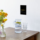 Moderne definitie van FAMILY-minimalistisch zwart  Folie Afdrukken (Laag (Keuken))