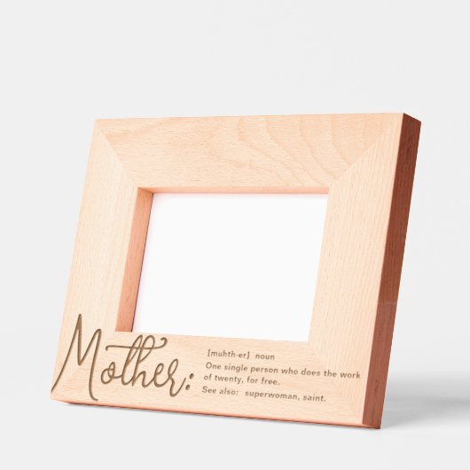 Moderne definitie van moederfoto gegraveerde lijstjes (Links)