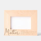 Moderne definitie van moederfoto gegraveerde lijstjes (Voorkant)