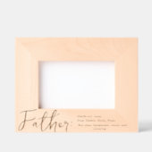 Moderne definitie van vader foto geëtste Lijsten Gegraveerde Lijstjes (Voorkant)