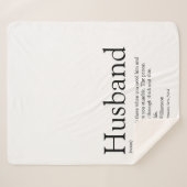 Moderne definitie van zwart-wit en witte ventilato sherpa deken (Voorkant (horizontaal))