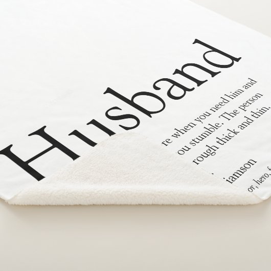 Moderne definitie van zwart-witte lol-echtgenoot sherpa deken (3/4)