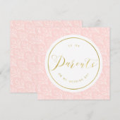 Moderne Delicate | "Op de huwelijksdag van mijn ou Kaart (Voorkant / Achterkant)