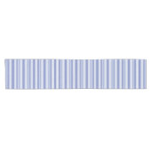 Moderne denim blauwe gestreepte korte tafelloper (Horizontaal)