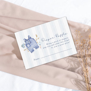 Moderne denim blauwe jeans strepen babyfeest informatiekaartje