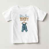 Moderne Denim Jongen Blauwe Jean Baby Shower (Voorkant)
