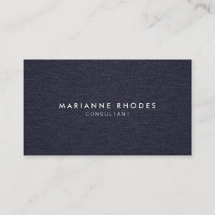 Moderne denim minimalistisch visitekaartje