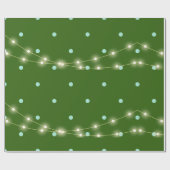 Moderne dennen groene neon glanzende inpakpapier (Vlak)