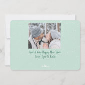 Moderne dennenbomen Warmste Wensen | 3 Foto Vakant Kaart (Achterkant)