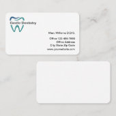 Moderne Dentist-Kantoor bedrijfskaarttemplate Visitekaartje (Voorkant / Achterkant)