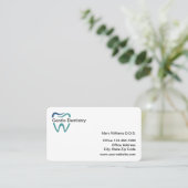 Moderne Dentist-Kantoor bedrijfskaarttemplate Visitekaartje (Staand voorkant)