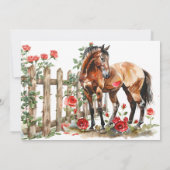 Moderne Derby & Drankfeest Paard Renpaard Ruitersp Kaart (Achterkant)