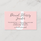 Moderne dermale vulstoffen nazorg visitekaartje (Voorkant)