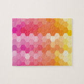 Moderne design hexagons patroon legpuzzel (Horizontaal)