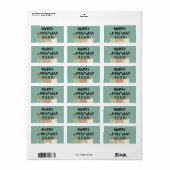 Moderne design, mooie kerstcadeaudozen etiket (Full Sheet)