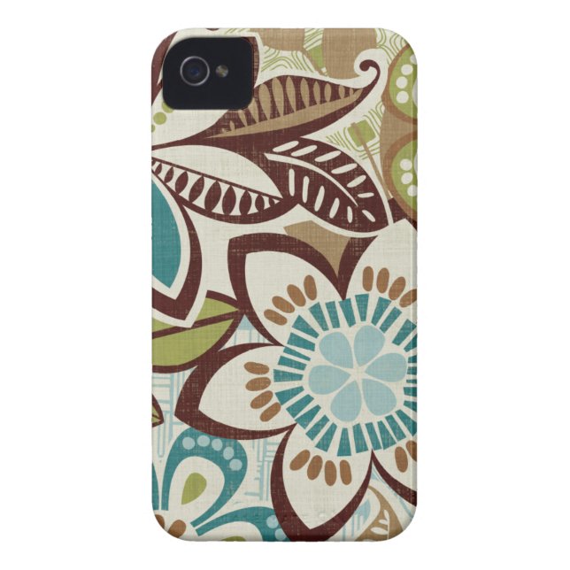 Moderne Design van Floral Case-Mate iPhone Case (Achterkant)