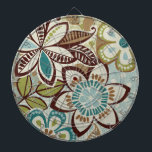 Moderne Design van Floral Dartbord<br><div class="desc">© Wild Apple Portfolio / Wilde Apple.  Een moderne inllustratie van bloemen in verschillende vormen en kleuren. Alle bloemen zijn voorzien van prints in verschillende kleuren.</div>