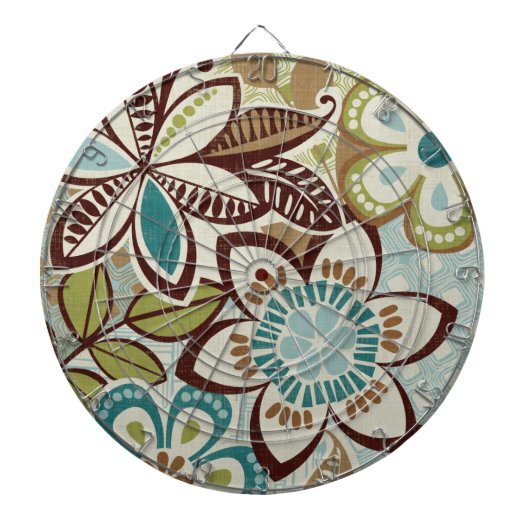 Moderne Design van Floral Dartbord (Voorkant)