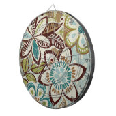 Moderne Design van Floral Dartbord (Voorkant Rechts)