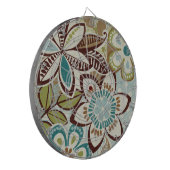 Moderne Design van Floral Dartbord (Voorkant Links)
