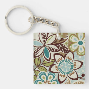 Moderne Design van Floral Sleutelhanger