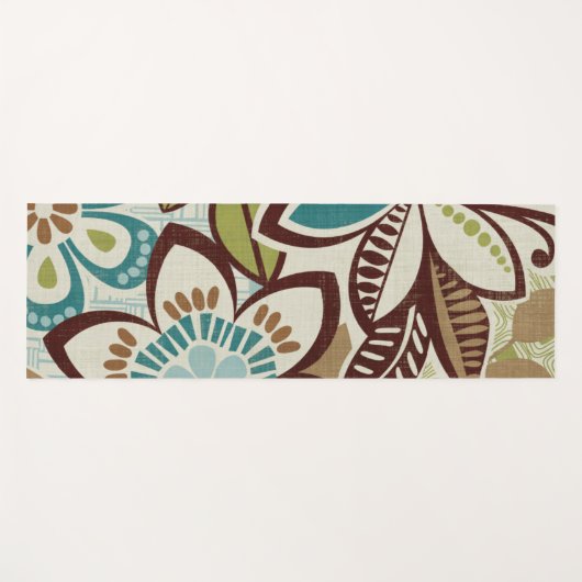 Moderne Design van Floral Yogamat (Voorkant (horizontaal))