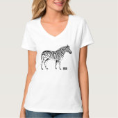 Moderne design zebra print voor wit t-shirt (Voorkant)