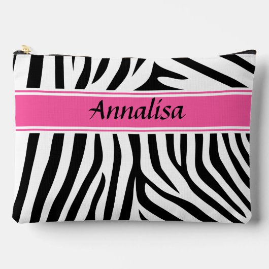 Moderne designer gepersonaliseerde zebra stripe Da Etui (Voorkant)