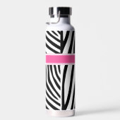 Moderne designer gepersonaliseerde zebra stripe Da Waterfles (Rechts)