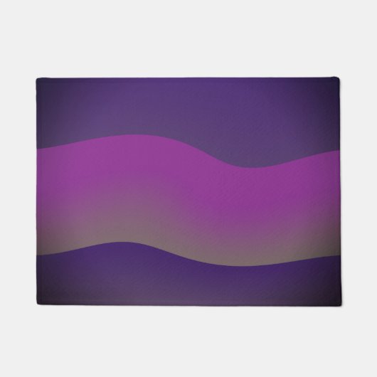 Moderne designschaduwen van Paarse eenvoudige eleg Deurmat (Voorkant)