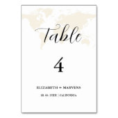 Moderne Destimation reizen thema bruiloft Kaart (Voorkant)