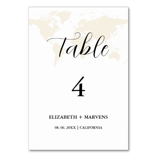 Moderne Destimation reizen thema bruiloft Kaart (Voorkant)