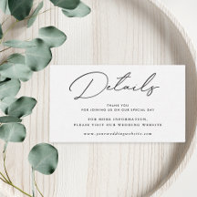 Moderne details over elegant Black en White Weddin