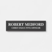 Moderne deur bord naamplaat (Voorkant)