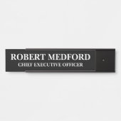 Moderne deur bord naamplaat (Voorkant)