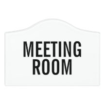 Moderne deur voor vergaderzaal bord voor directiek