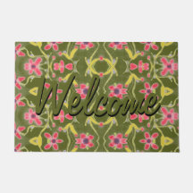 Moderne deurmat met een  dessin