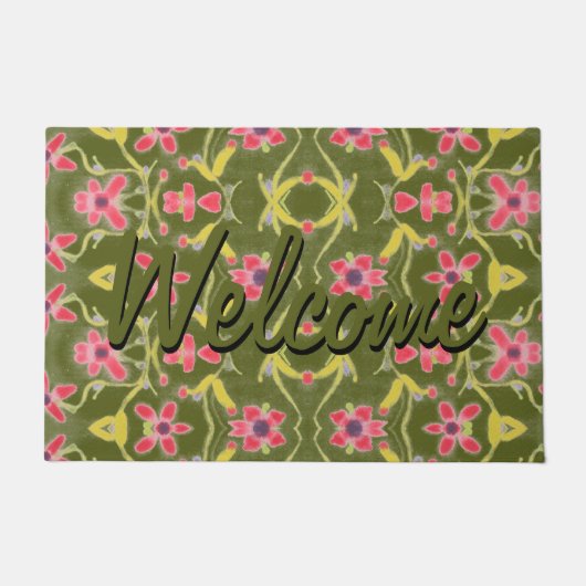 Moderne deurmat met een  dessin (Voorkant)