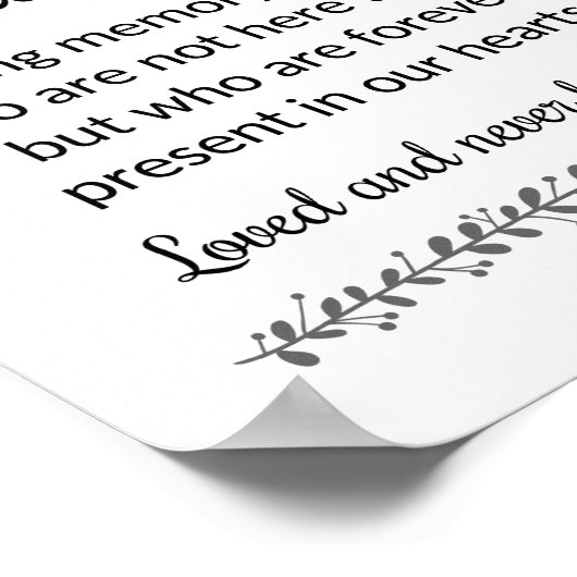 Moderne Deze kaars brandt Herinneringsbruiloft Poster (Hoek)