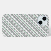 Moderne Diagonale Chevron met elk Kleurdetail Case-Mate iPhone Case (Achterkant (horizontaal))