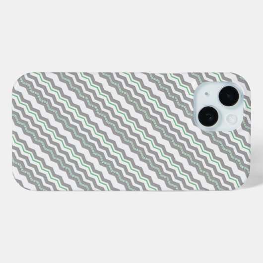 Moderne Diagonale Chevron met elk Kleurdetail Case-Mate iPhone Case (Achterkant (horizontaal))