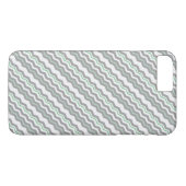Moderne Diagonale Chevron met elk Kleurdetail Case-Mate iPhone Case (Achterkant (Horizontaal))