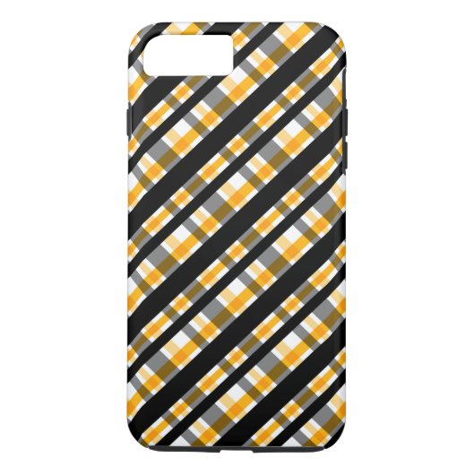 Moderne diagonale herfstruitpatroon Case-Mate iPhone case (Achterkant)