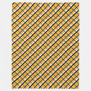 Moderne diagonale herfstruitpatroon fleece deken