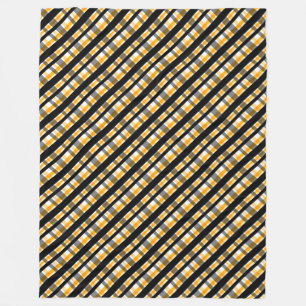 Moderne diagonale herfstruitpatroon fleece deken