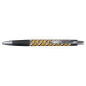 Moderne diagonale herfstruitpatroon pen (Achterkant)